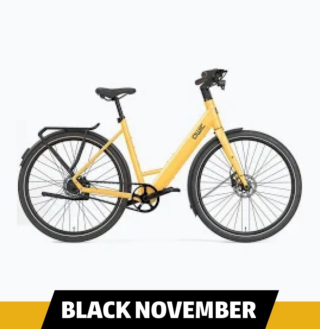 QWIC Signal Dames E-bike Geel | M/L | Nieuw €2.199