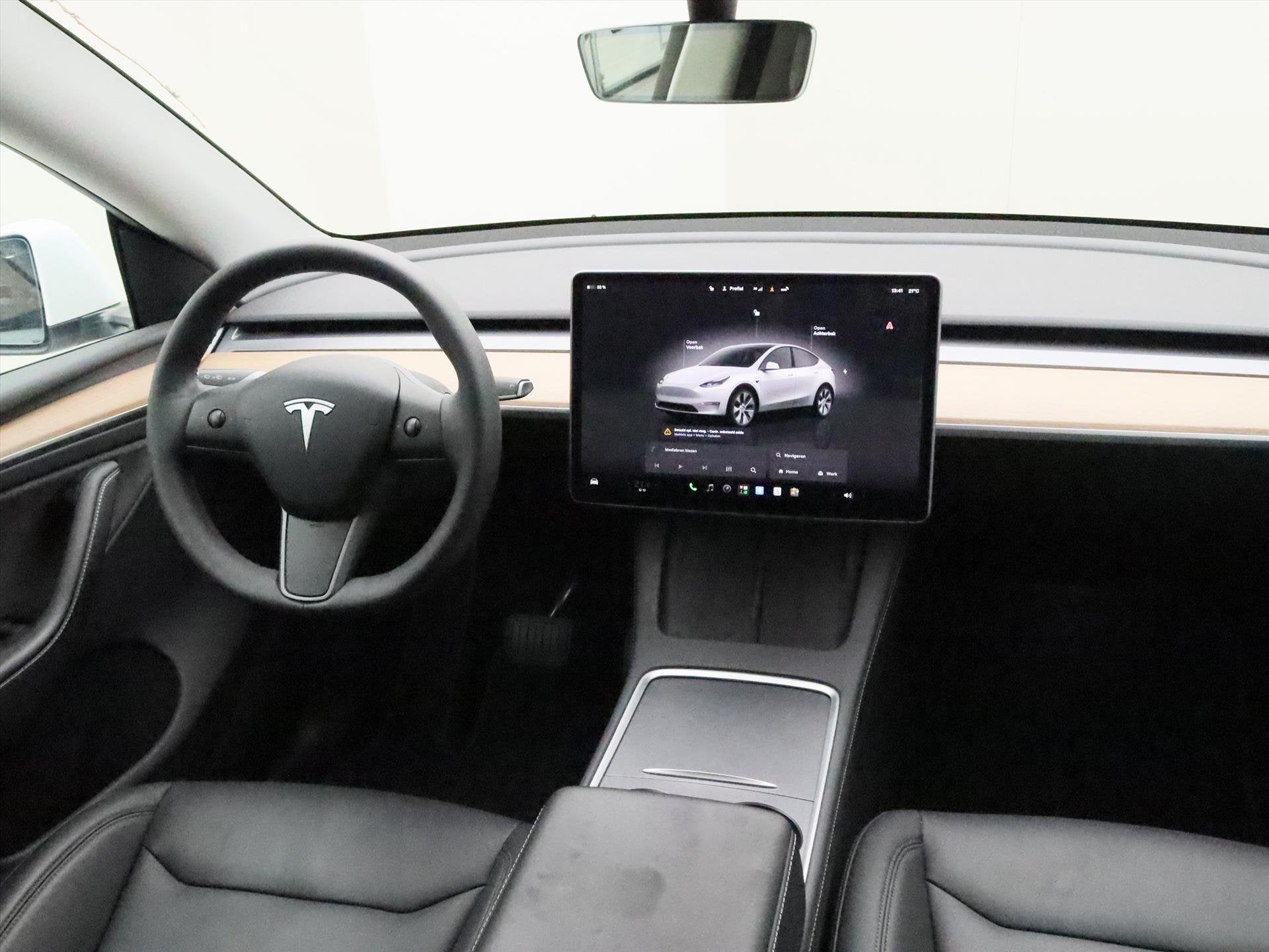 Tesla Model Y Long Range AWD 75kWh 351pk 94.5% SoH [ TREKHAA, Auto's, Automaat, Gebruikt, Zwart, Adaptive Cruise Control