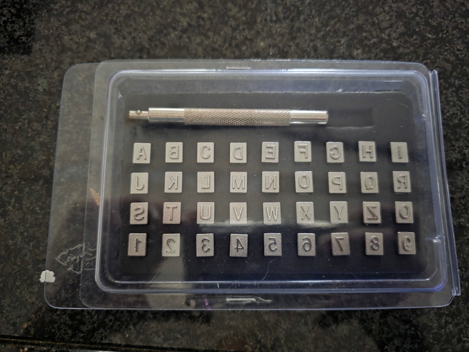 Letter- en cijferponsset voor knutselprojecten, Zilver, Overige thema's, Overige typen, Nieuw
