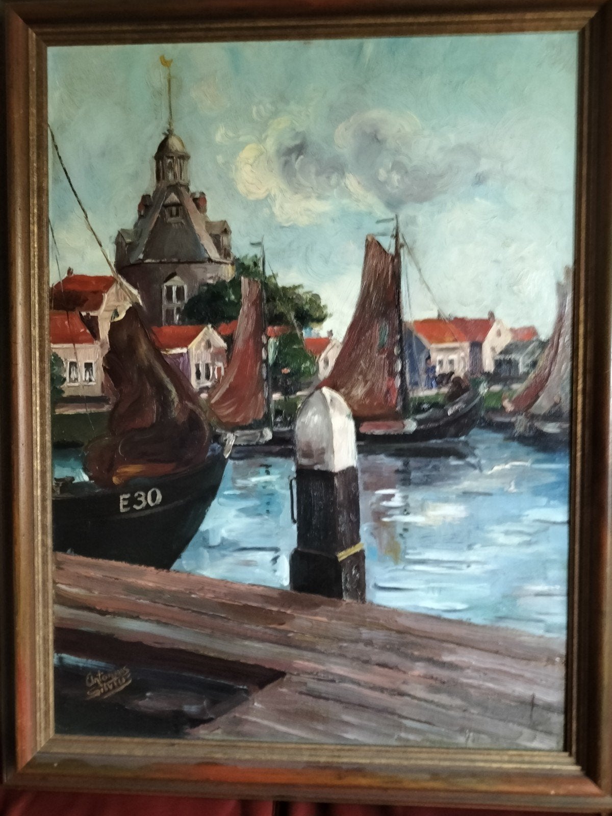 Antonius Silvius - Haven van Enkhuizen -, Antiek en Kunst, Ophalen