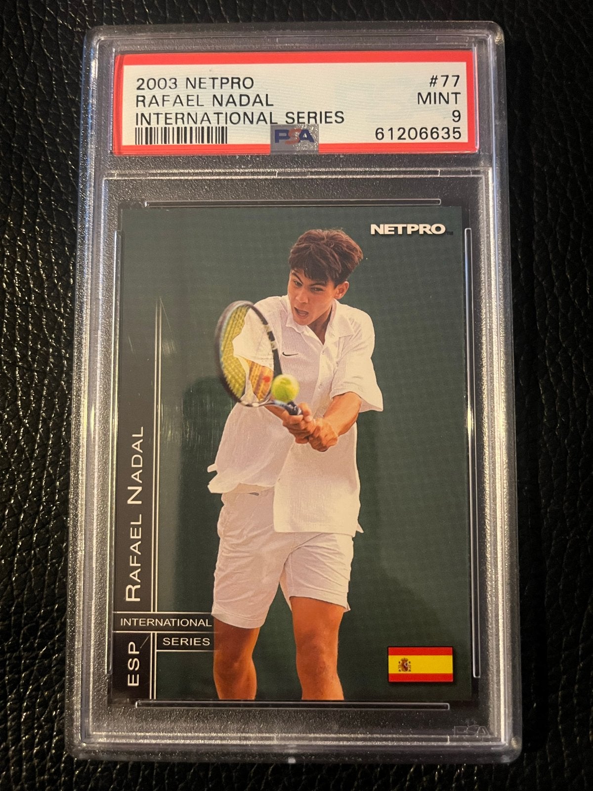 Rafael Nadal 2003 Netpro International Series PSA 9, Verzamelen, Ophalen of Verzenden, Zo goed als nieuw, Overige sporten, Spelerskaart