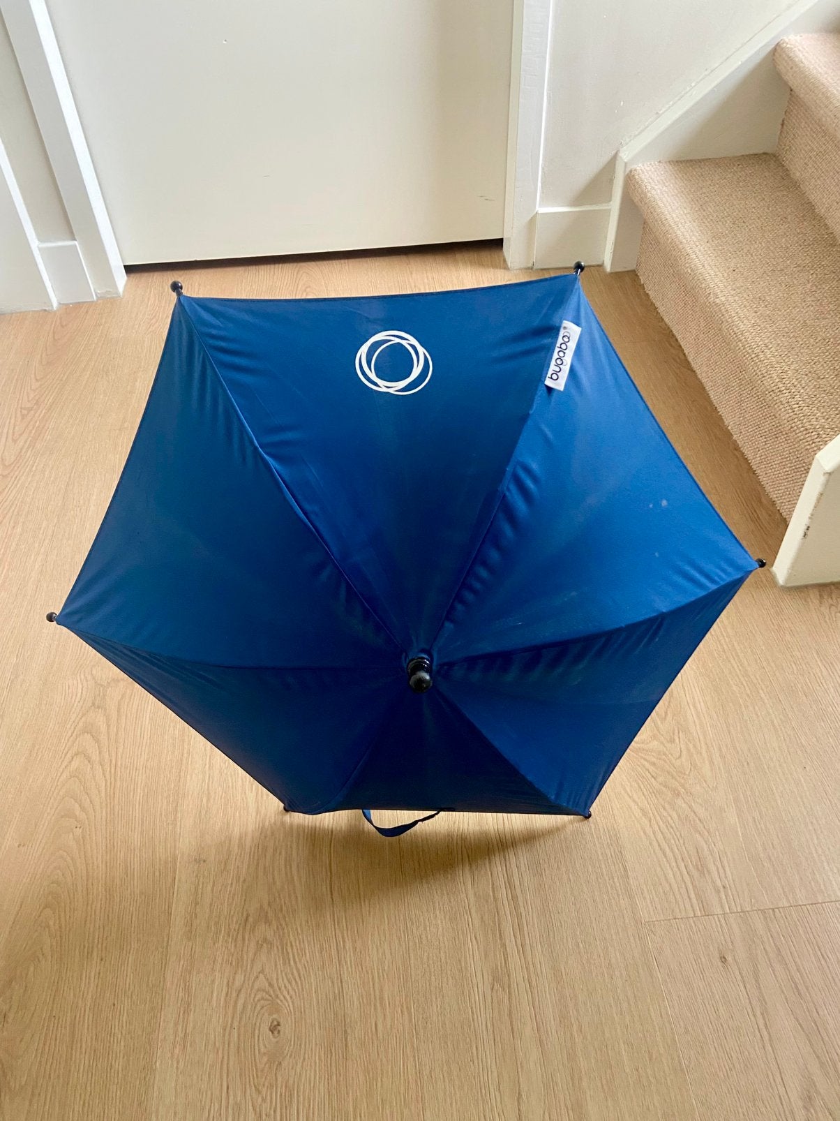 Bugaboo parasol - blauw, Kinderen en Baby's, Kinderwagens en Combinaties, Gebruikt, Kinderwagen, Bugaboo, Ophalen