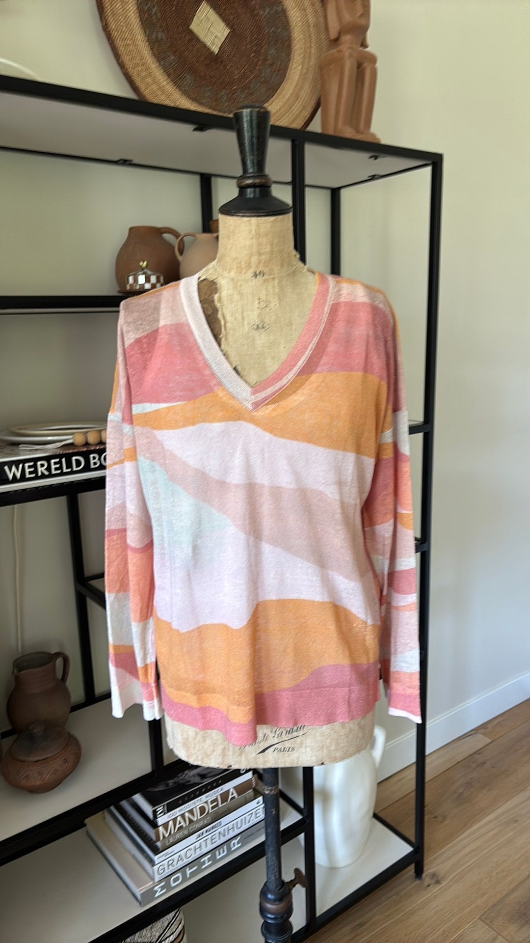 IVKO linnen trui M nieuw super leuke zomertrui!, Verzenden, Nieuw, Maat 38/40 (M), Meerkleurig