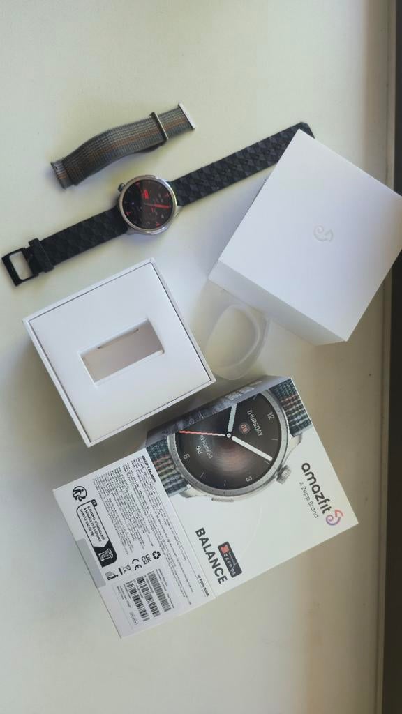 Amazfit Balance Excellent Condition charger box extra band, Amazfit, Ophalen of Verzenden, Zo goed als nieuw, Waterdicht