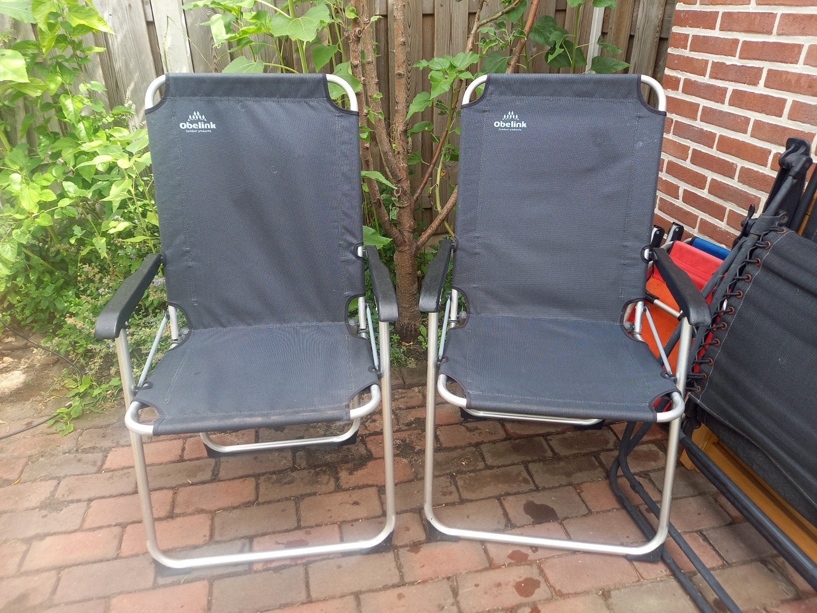 Obelink camping stoelen, Ophalen, Zo goed als nieuw, Campingstoel
