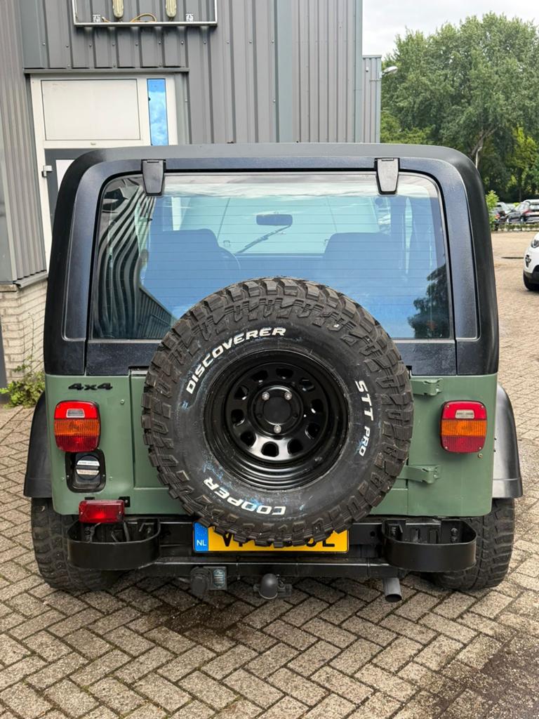 ‼️JEEP WRANGLER YJ 2.5 4WD BJ1989 GROEN HARDTOP SOFTTOP‼️, Auto's, 700 kg, Origineel Nederlands, Handgeschakeld, Vierwielaandrijving