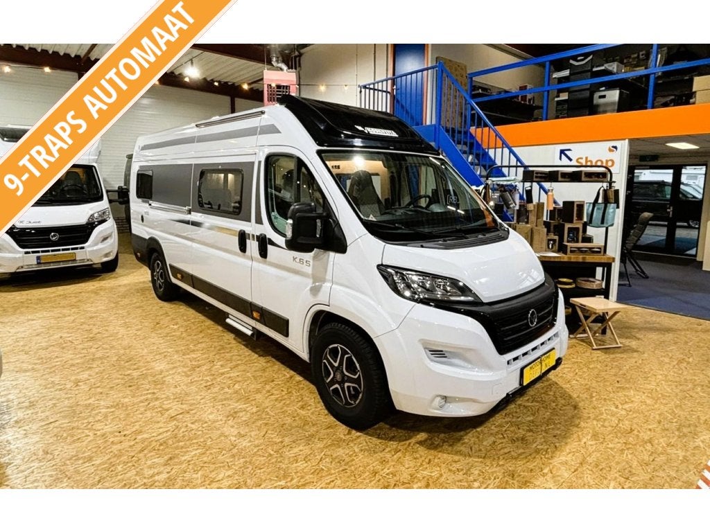 Mobilvetta Admiral K6.5 Design | 2024 | 35000 KM | El Hefbed, Buscamper of Camperbus, Ringverwarming, Fiat, Raamblindering