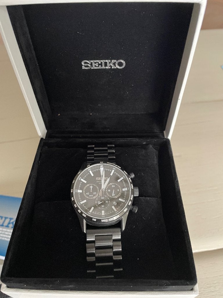 Seiko heren horloge, Ophalen, Staal, Polshorloge, Zo goed als nieuw