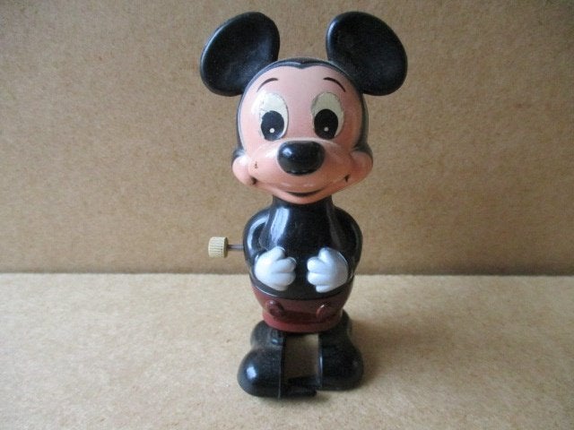 adv9850 mickey opwind poppetje, Verzamelen, Disney, Ophalen, Mickey Mouse, Gebruikt, Beeldje of Figuurtje