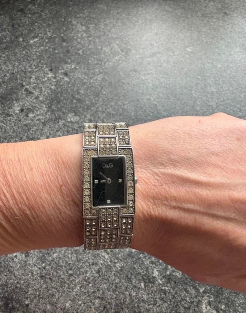 Horloge D&G C’est Chic, Sieraden, Tassen en Uiterlijk, Horloges | Dames, Staal, Gebruikt, Polshorloge, Ophalen of Verzenden