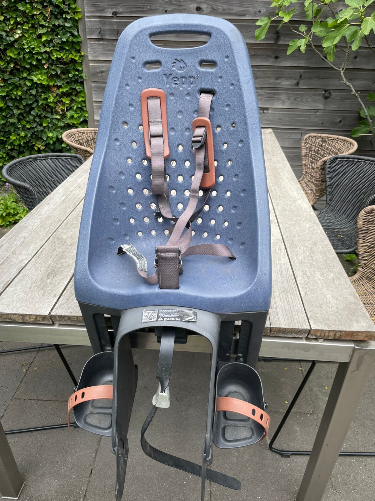 Yepp achterzitje fiets, Fietsen en Brommers, Fietsaccessoires | Fietsstoeltjes, Ophalen, Achterzitje, 9 t/m 18 kg, Gebruikt