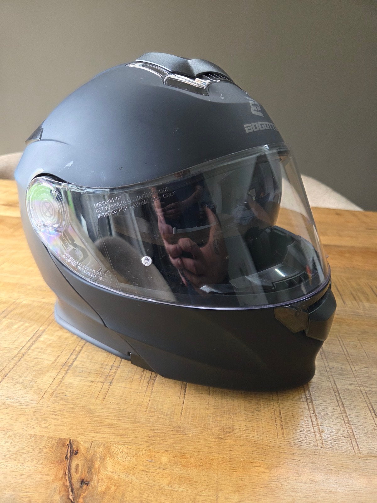 Zo goed als nieuwe Bogotto integraalhelm met Bluetooth, Dames, Integraalhelm, L, Tweedehands