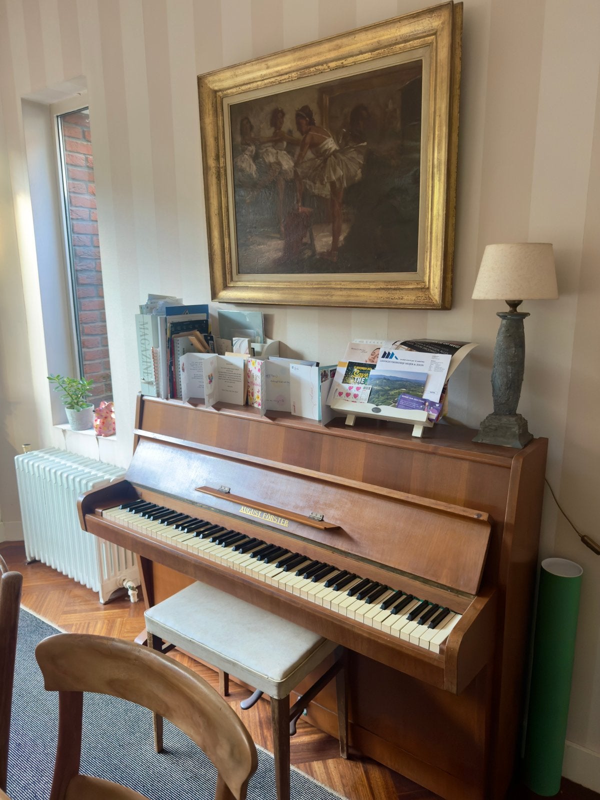 Piano, Ophalen, Gebruikt, Bruin, Piano