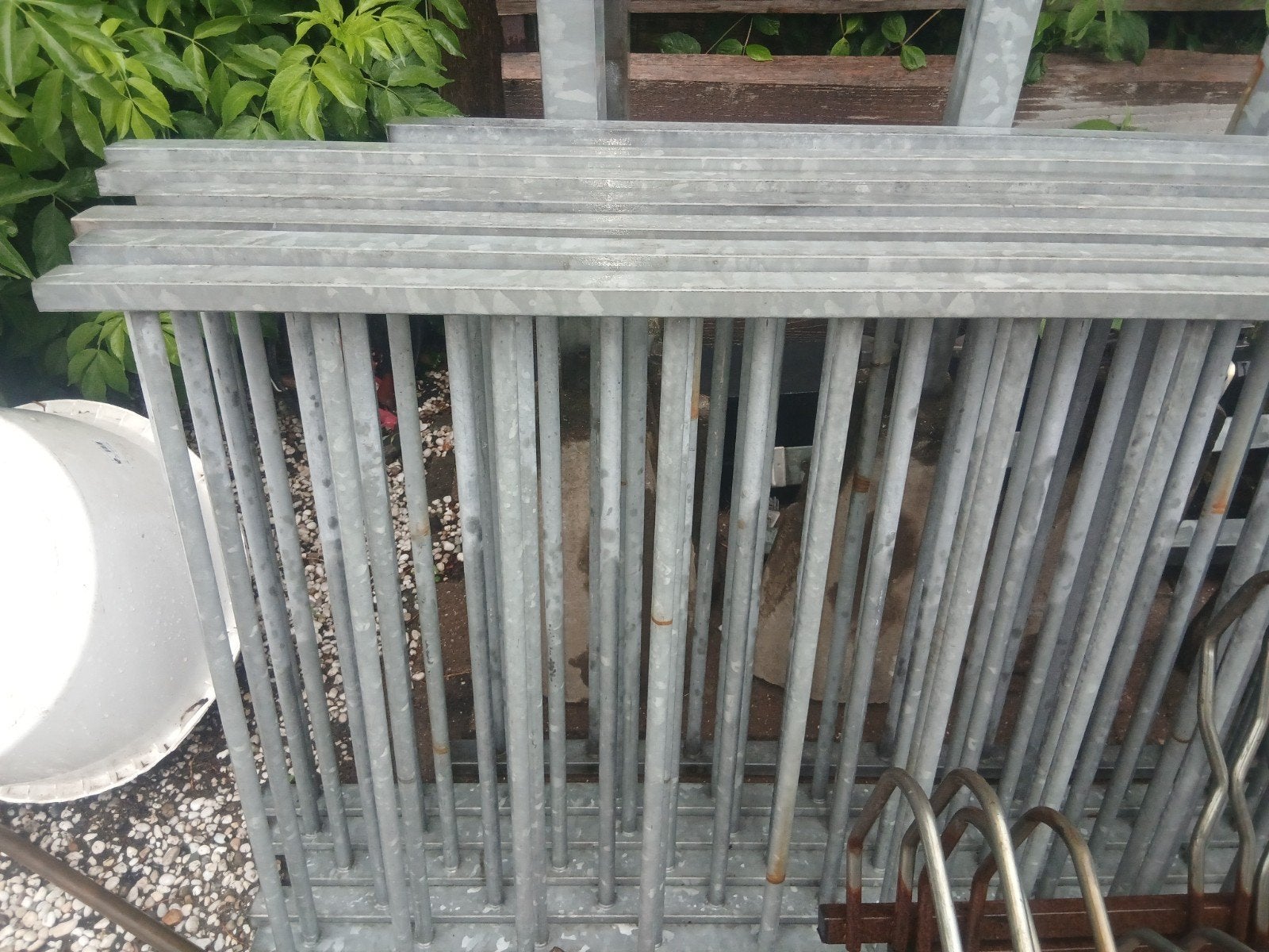 Spijlenhekwerk gegalvaniseerd, Ophalen of Verzenden, Gebruikt, Overige typen, Minder dan 2 meter