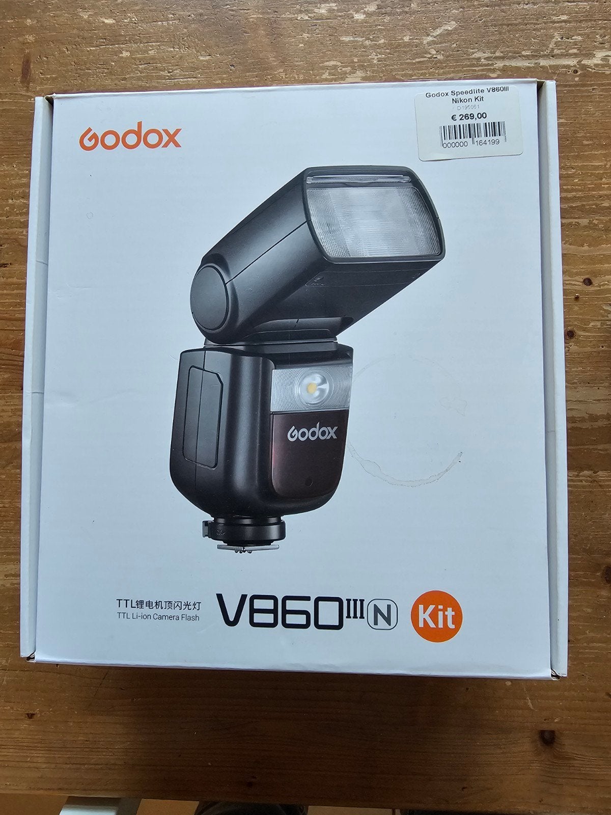 Godox V860III-N Speedlite Flitser voor Nikon, Nikon, Externe flitser, TTL, Ophalen of Verzenden