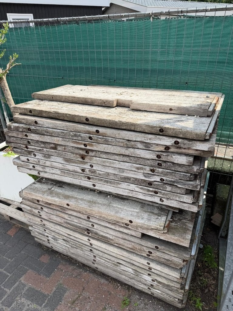 Restpartij Steenschotten, Doe-het-zelf en Verbouw, Hout en Planken, Ophalen, Gebruikt, 50 mm of meer, Pallet