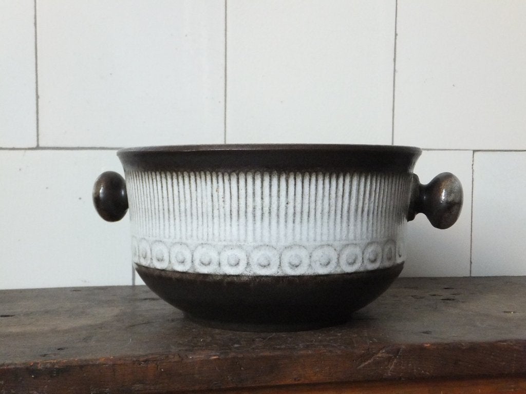 grote groovy vintage plantenschaal bloempot W. Germany 20 cm, Ophalen