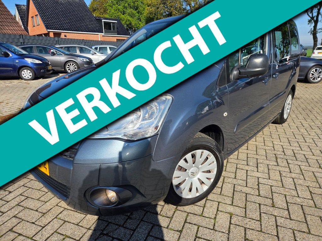 Citroen Berlingo 1.6-16V Multispace 2009. Airco/Cruise/Trekh, Voorwielaandrijving, Stof, Zwart, 4 cilinders