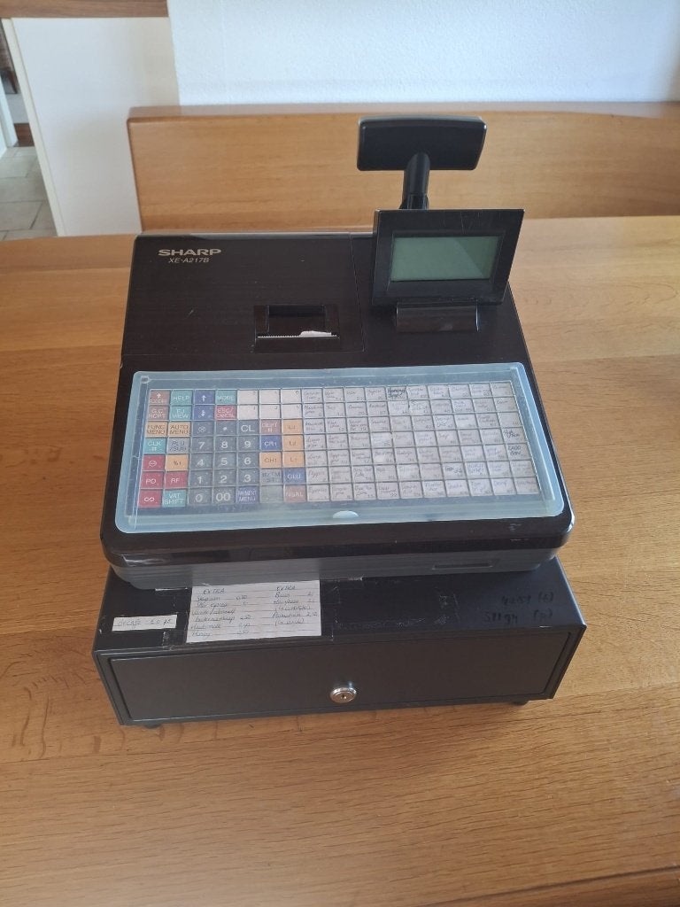 Elektronische kassa model Sharp XE-A217B, Ophalen, Overige typen