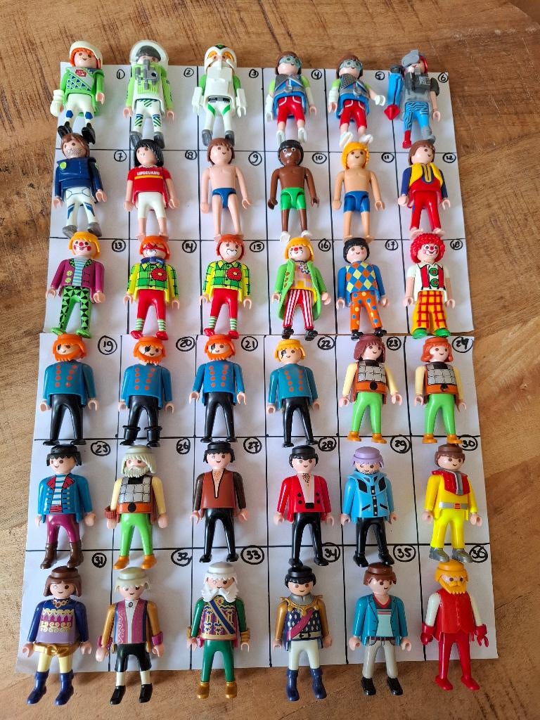 Playmobil poppetjes 39 mannen 0.50 euro per stuk, Ophalen of Verzenden, Gebruikt