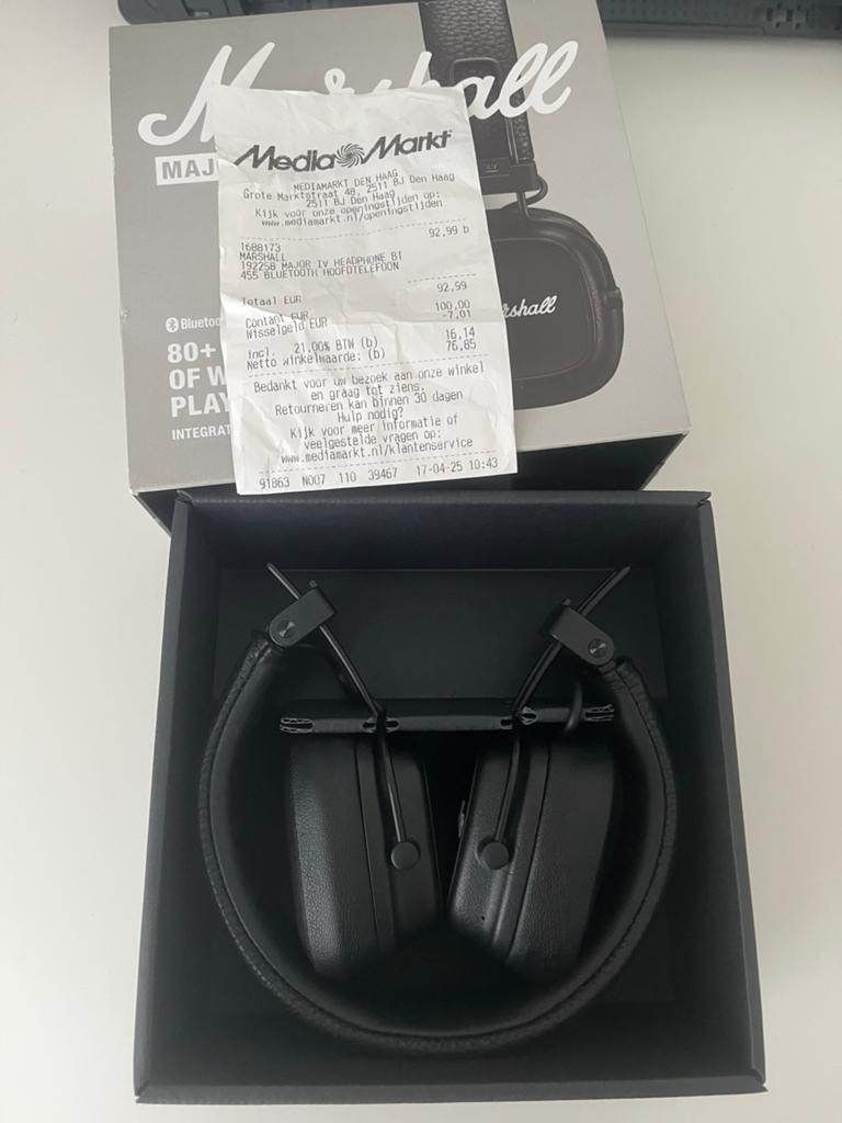 Marshall Major IV, Overige merken, Bluetooth, Nieuw, Op oor (supra aural)