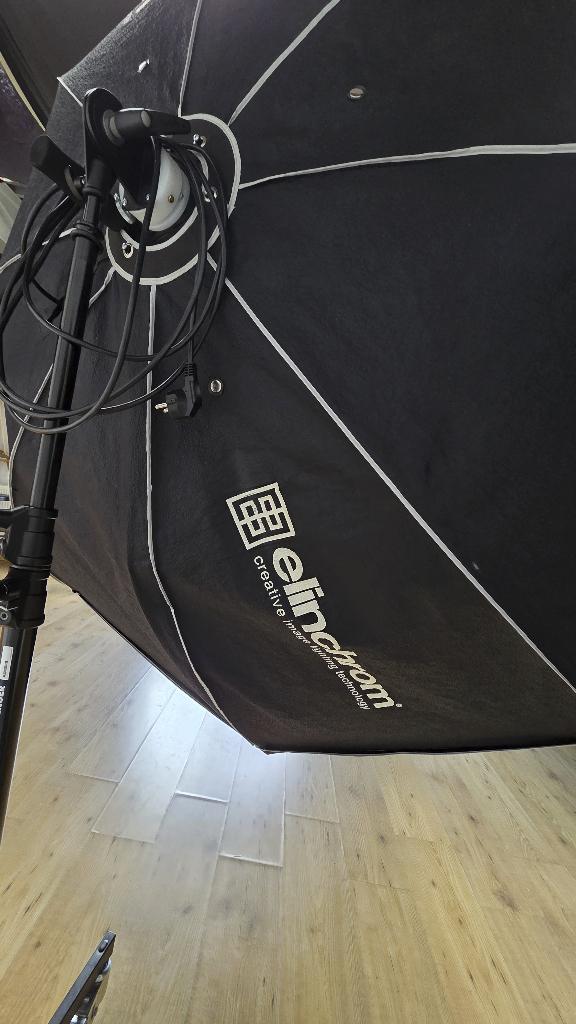 Elinchrom BRX 500 flitser | para 190cm | statief op wieltjes, Ophalen, Gebruikt, Lamp of Flitsset