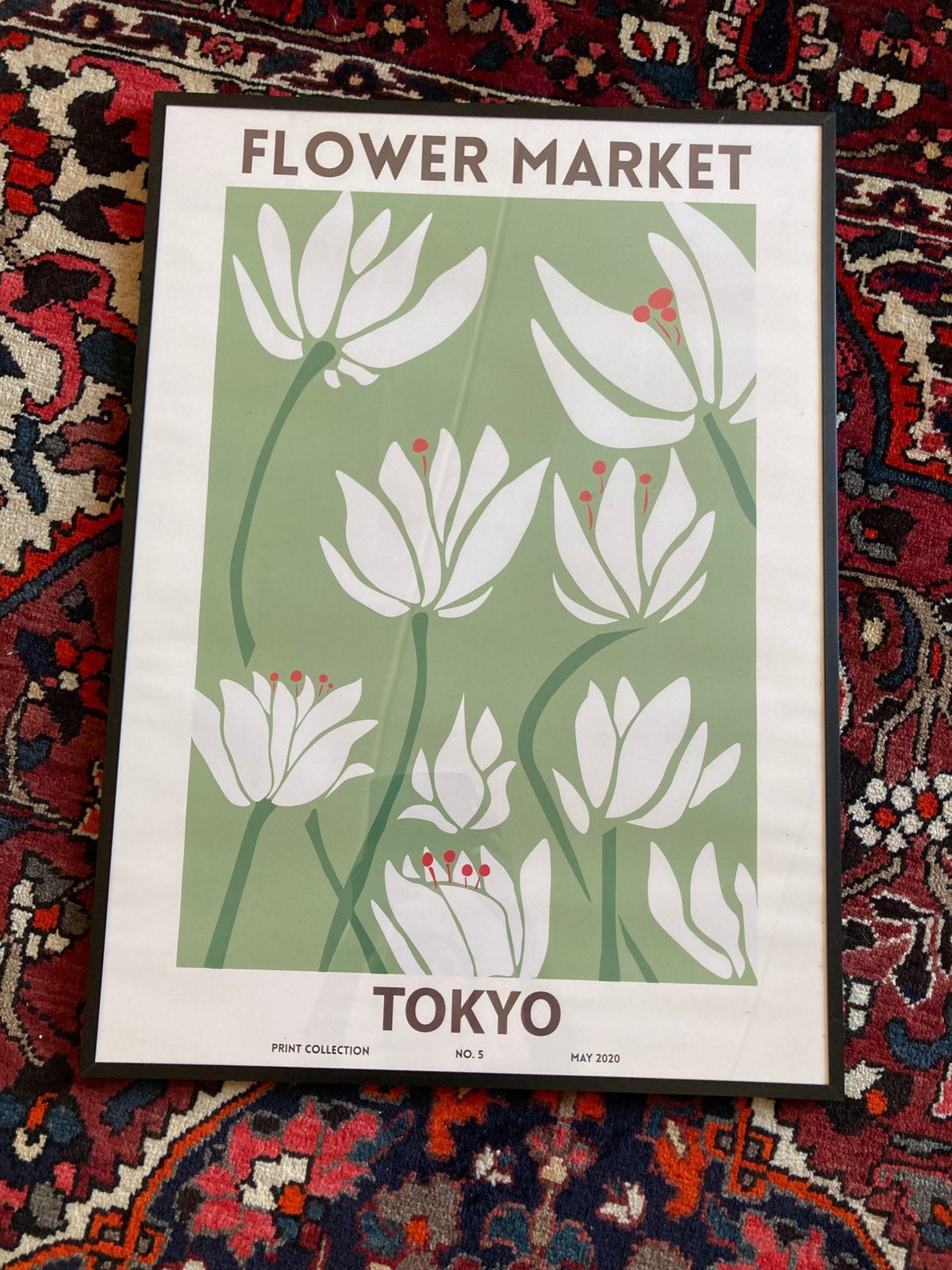 Anna nina Flower Market Tokyo poster ingelijst nieuw, Ophalen of Verzenden