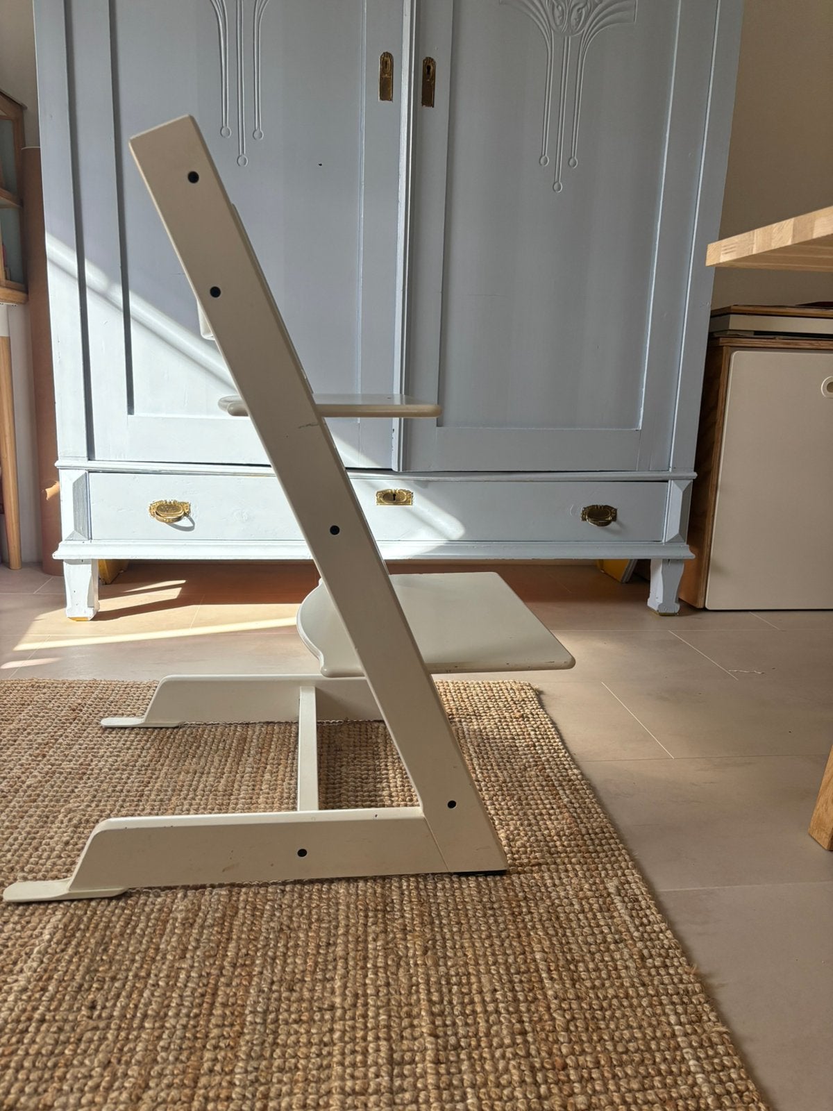 Tripp Trapp Stokke stoel wit, Ophalen, Gebruikt