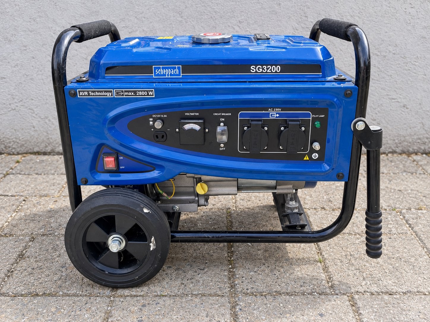 Scheppach SG3200 Aggregaat - Benzine, 2800W, Ophalen of Verzenden, Zo goed als nieuw, Minder dan 5 kVA, Benzine