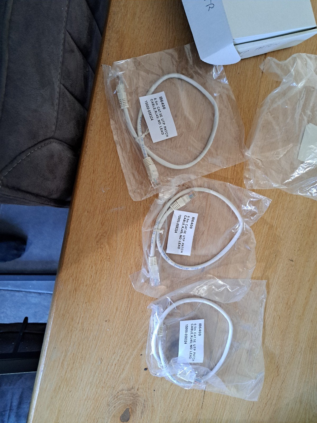Nieuwe UTP Cat5e netwerkkabels (3 stuks), Ophalen of Verzenden, Nieuw