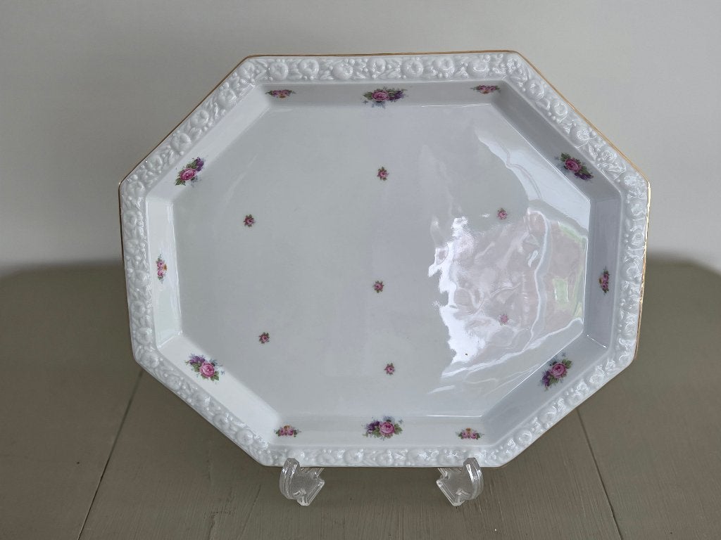 Porseleinen schaal Rosenthal Maria, achthoekig Moosrose, Ophalen of Verzenden