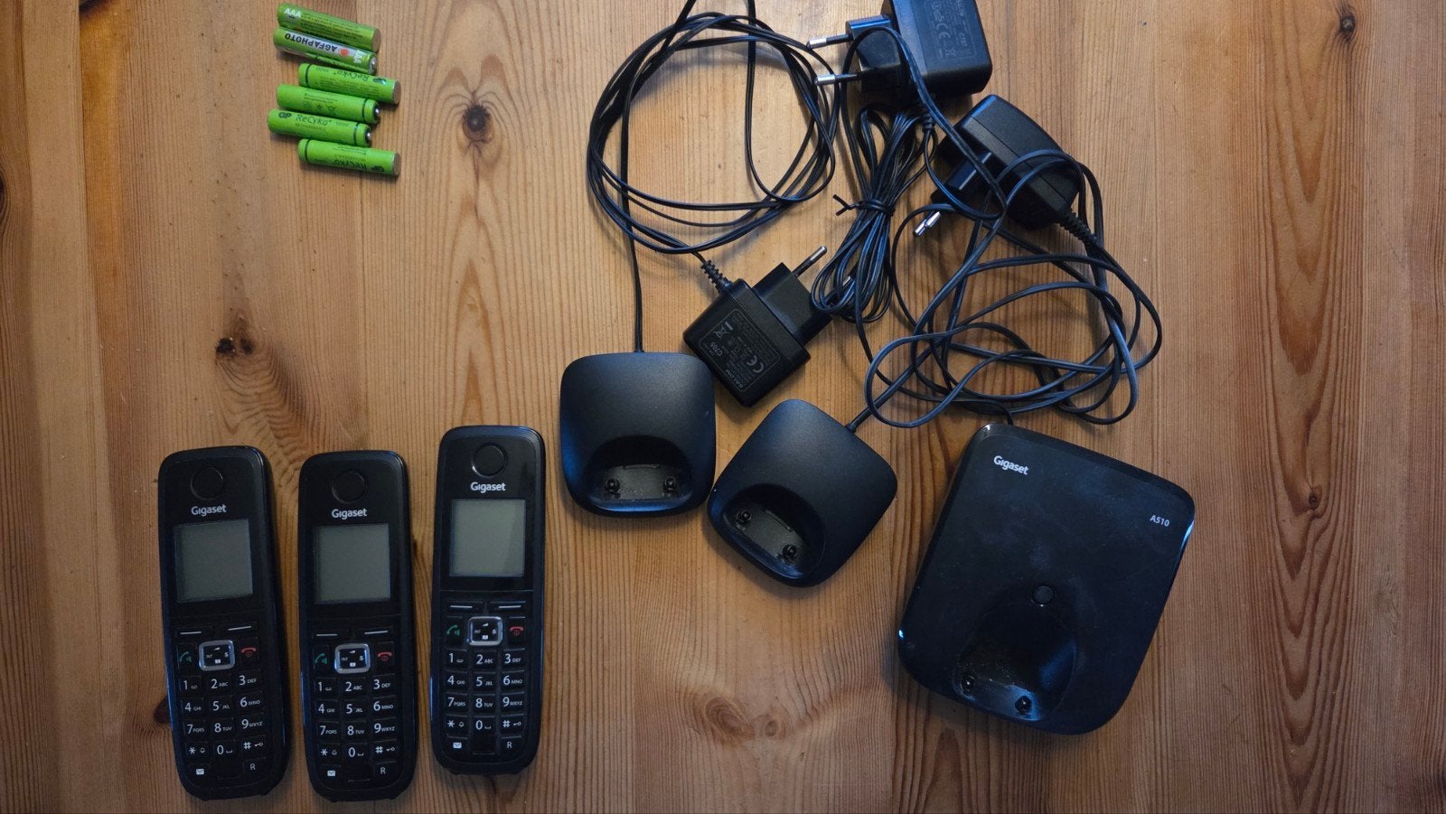 Siemens gigaset A510, Telecommunicatie, Vaste telefoons | Handsets en Draadloos, Ophalen of Verzenden, Gebruikt, 3 handsets, Stralingsarm