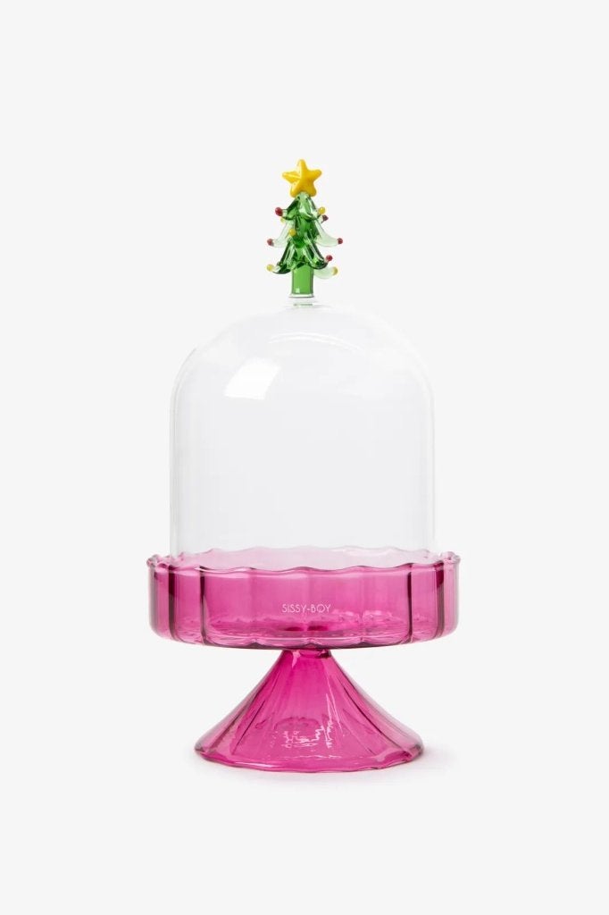 Sissy Boy kerst glazen kerstboom stolp roze, Ophalen of Verzenden, Nieuw