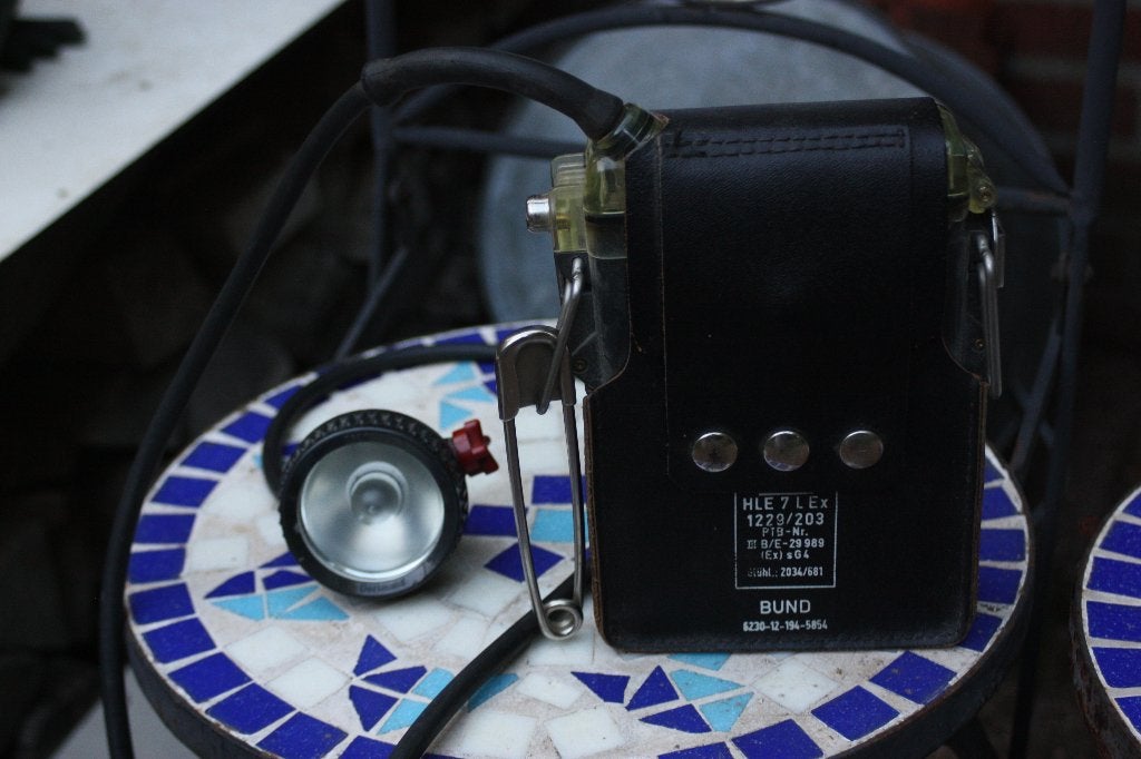 CEAG HLE 7 L Ex Bund hoofdlamp petlamp mijnen pungelspeld, Ophalen of Verzenden, Gebruikt