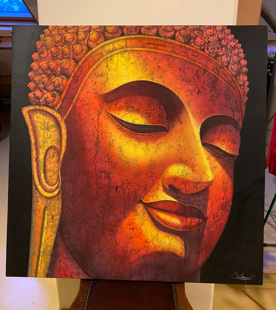 Boeddha schilderij - Diverse stijlen en kleuren, Ophalen, Zo goed als nieuw