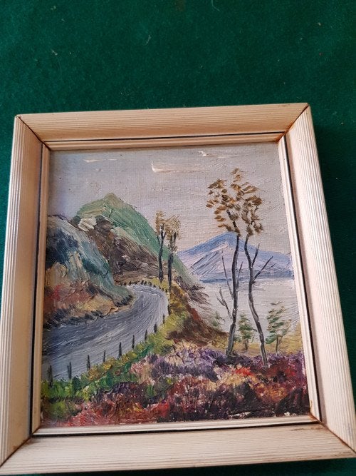 mini schilderij ,in vintage lijst, Ophalen of Verzenden, 'T Olde Gre-j, Info@toldegrej.nl, Endepoelstraat 20f Didam