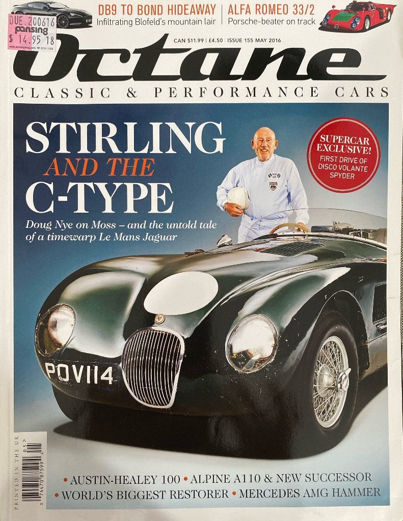 Octane Magazine Mei 2016 - Stirling en de C-Type, Gelezen, Algemeen, Ophalen of Verzenden, Doug Nye