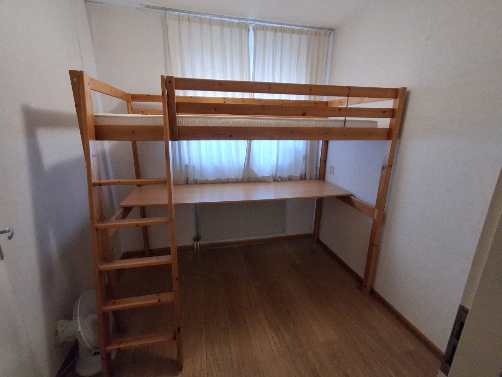 Ikea hoogslaper met bureau, Ophalen, Gebruikt, Eenpersoons, 200 cm of hoger