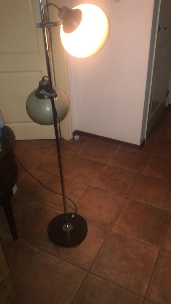 vintage vloerlampen, Ophalen, Gebruikt, Metaal, 150 tot 200 cm