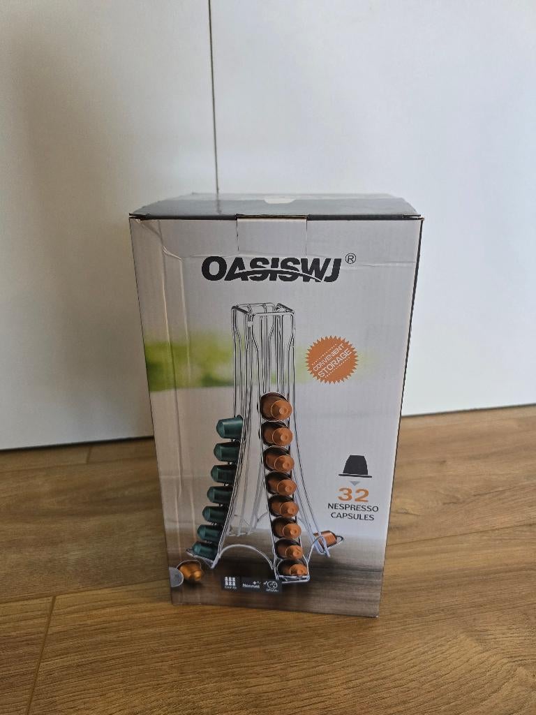 OASISWJ Coffee Capsule Holder Tower (32 Capsules), Overige merken, Nieuw, Capsulehouder, De'Longhi