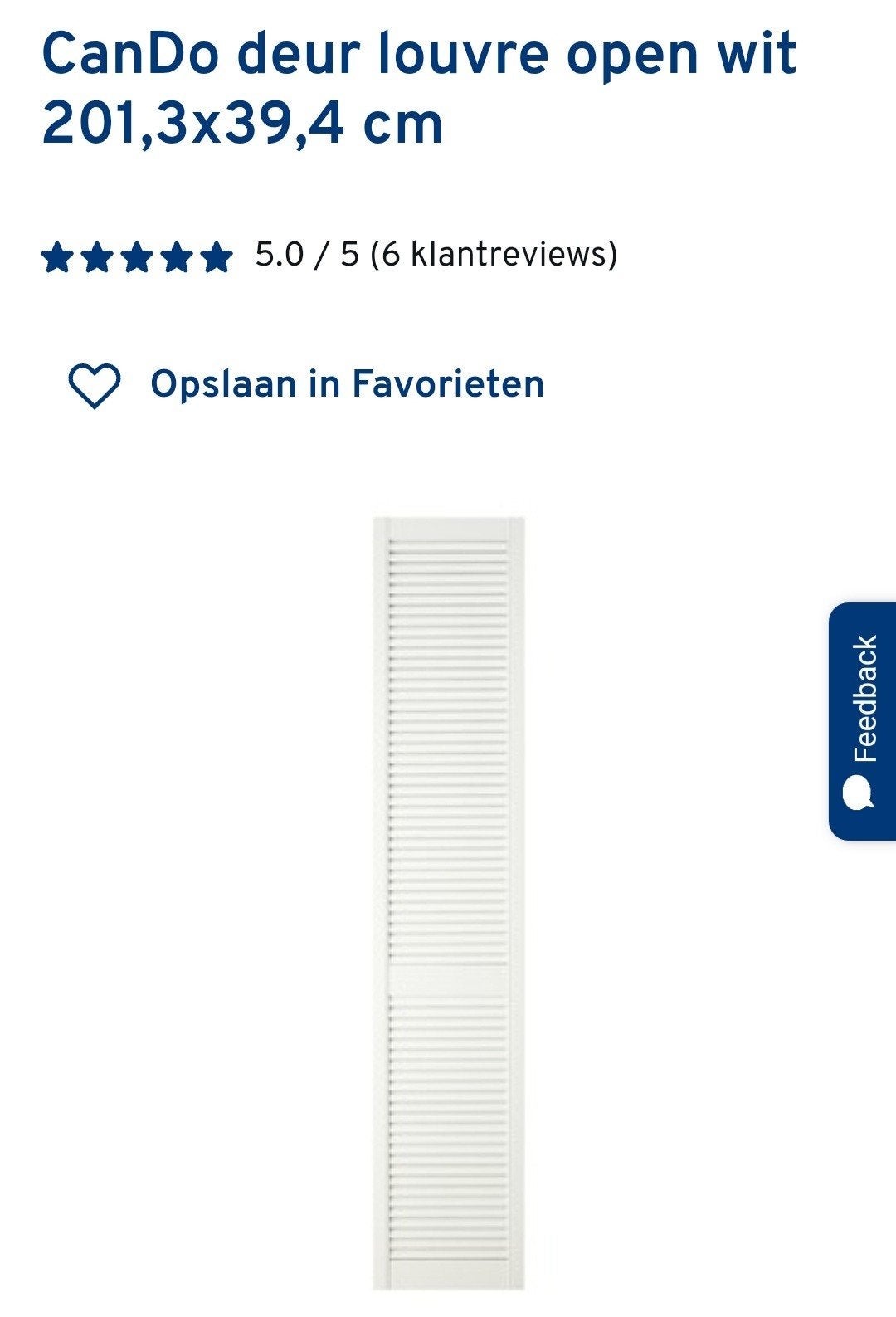 Louvredeuren wit met scharnieren, Ophalen, Binnendeur, 200 tot 215 cm