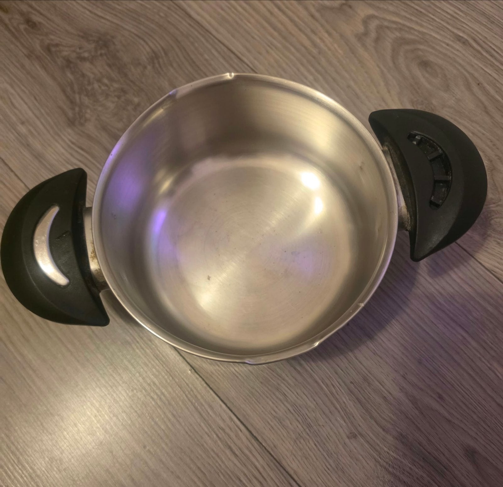 Set van 3 kleine RVS kookpannen met deksel, Gebruikt, Met deksel, BK, Ophalen of Verzenden