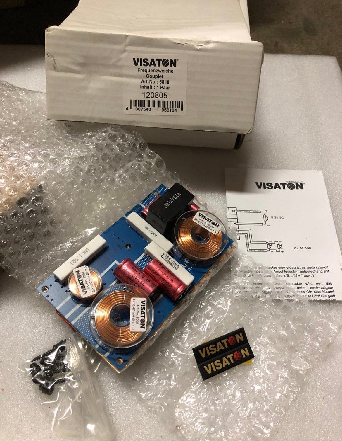 Vistaton scheidingsfilter - Type 5818 (Set 2 stuks), Audio, Tv en Foto, Ophalen of Verzenden, Nieuw, Overige typen, Overige merken