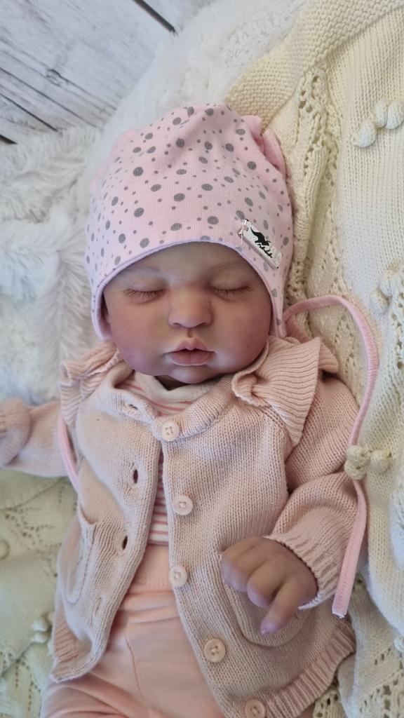 Lief reborn meisje 52cm, Ophalen of Verzenden, Nieuw, Pop, Levensecht of Reborn