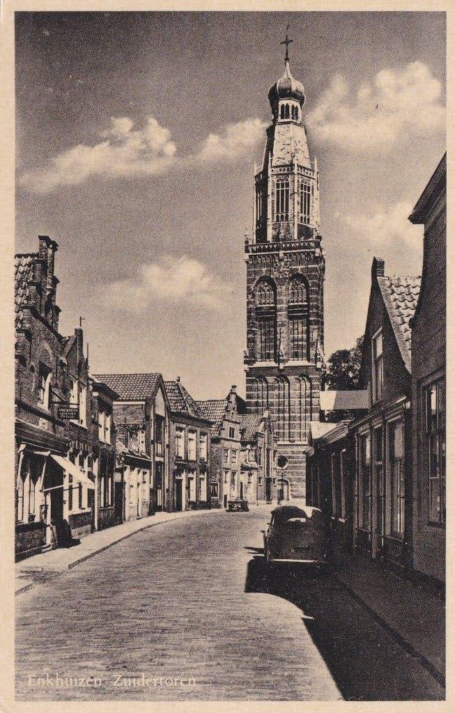 18612 Enkhuizen Zuidertoren NH Bovenkarspel Andijk, Verzenden, 1920 tot 1940, Ongelopen, Noord-Holland