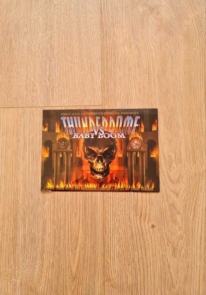 Thunderdome vs Baby Boom - 6 Maart 1998, A4 of kleiner, Rechthoekig Liggend, Ophalen of Verzenden, Zo goed als nieuw