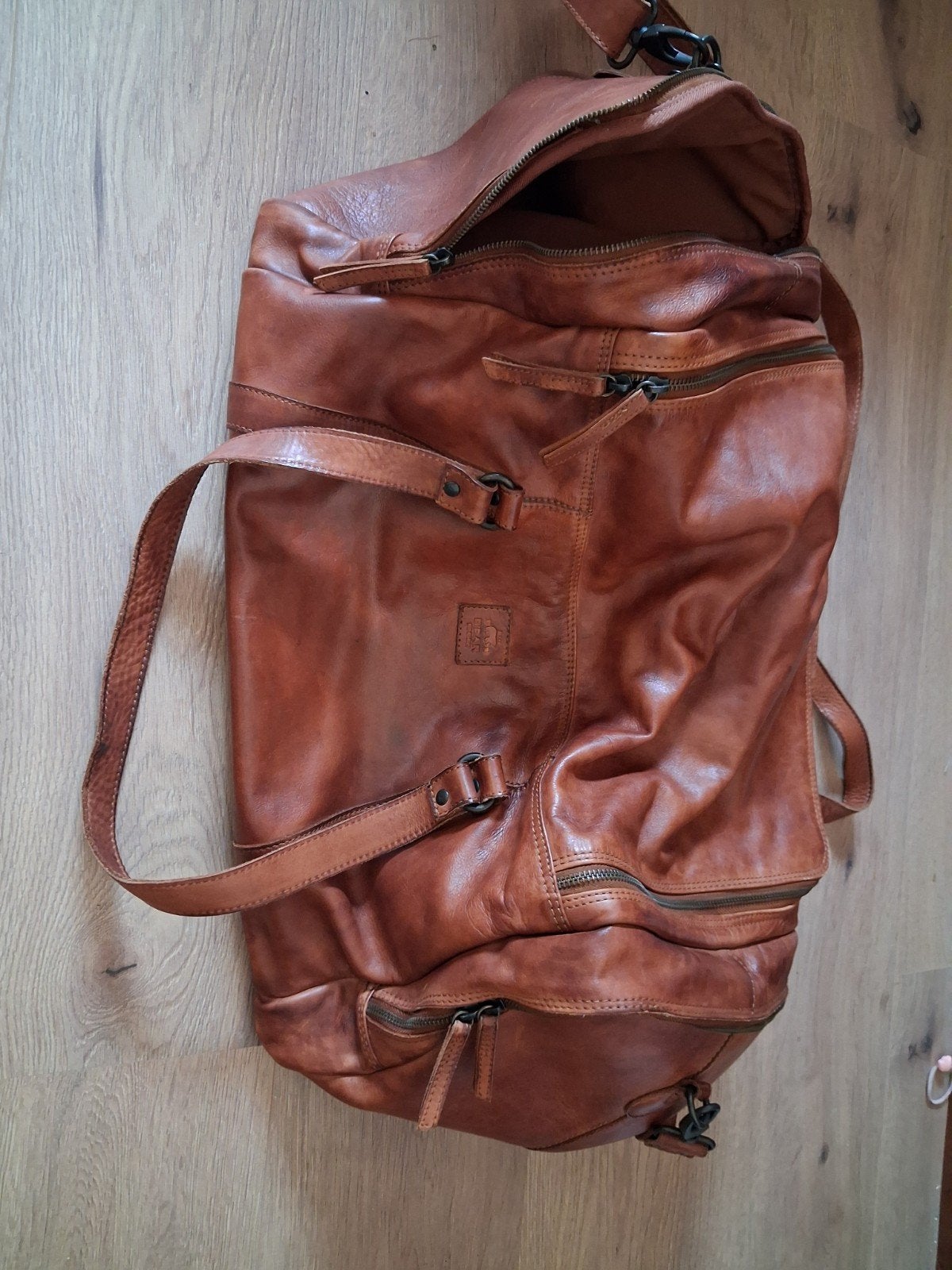 Leren reistas / weekendtas van Bear Design, Ophalen of Verzenden