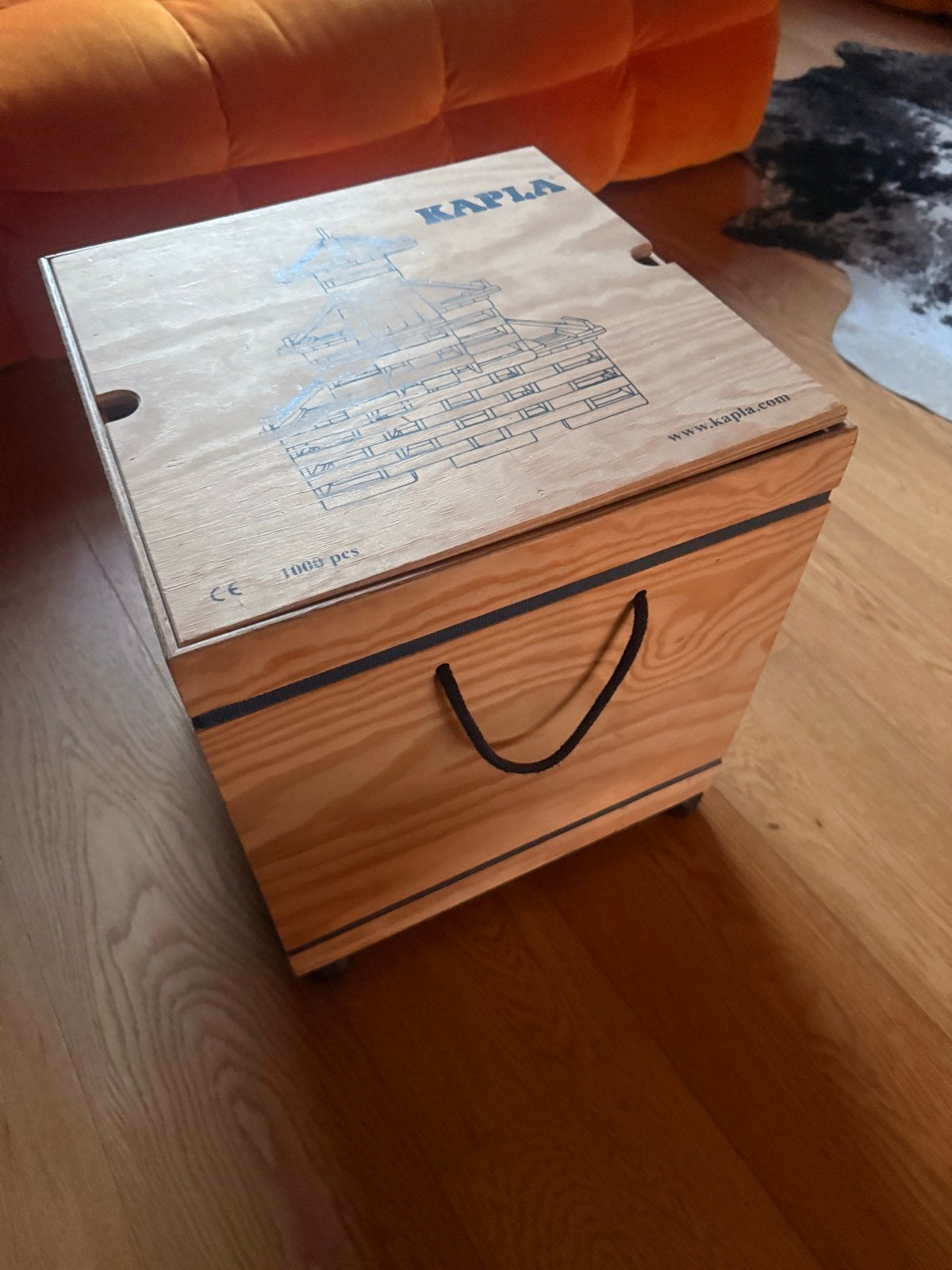 Kapla 1000 plankjes in houten kist, Ophalen of Verzenden, Zo goed als nieuw, Overige merken