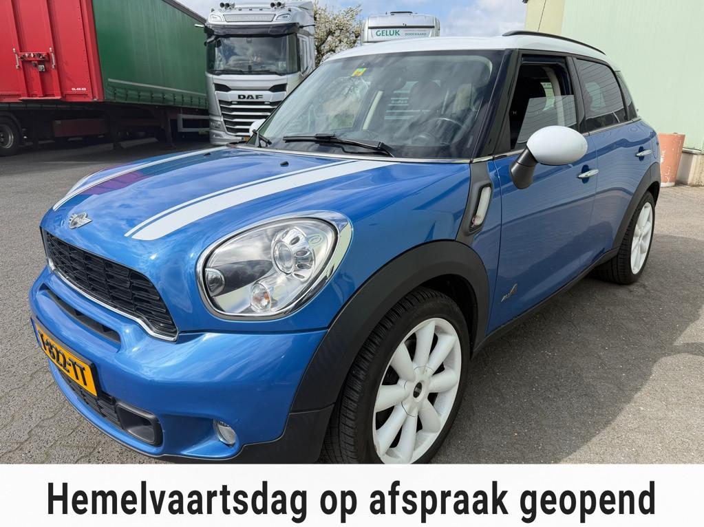 Mini Mini Countryman 1.6 Cooper S ALL4 Chili Ecc Lm Nav Lede, Auto's, Mini, Euro 5, 1380 kg, Gebruikt, Zwart