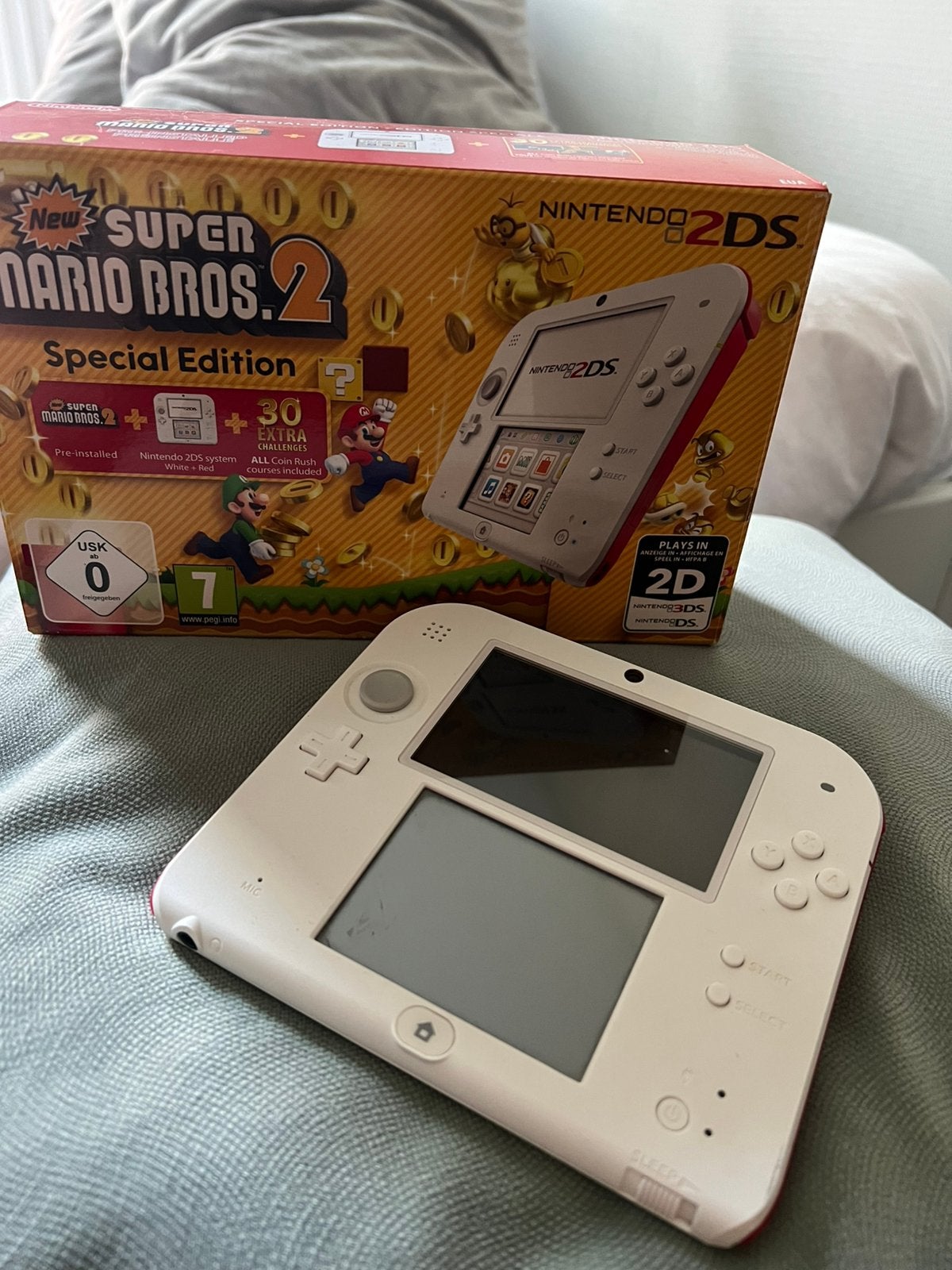 Nintendo 2DS New Super Mario Bros. 2 Special Edition, Spelcomputers en Games, Spelcomputers | Nintendo 2DS en 3DS, Ophalen, Zo goed als nieuw